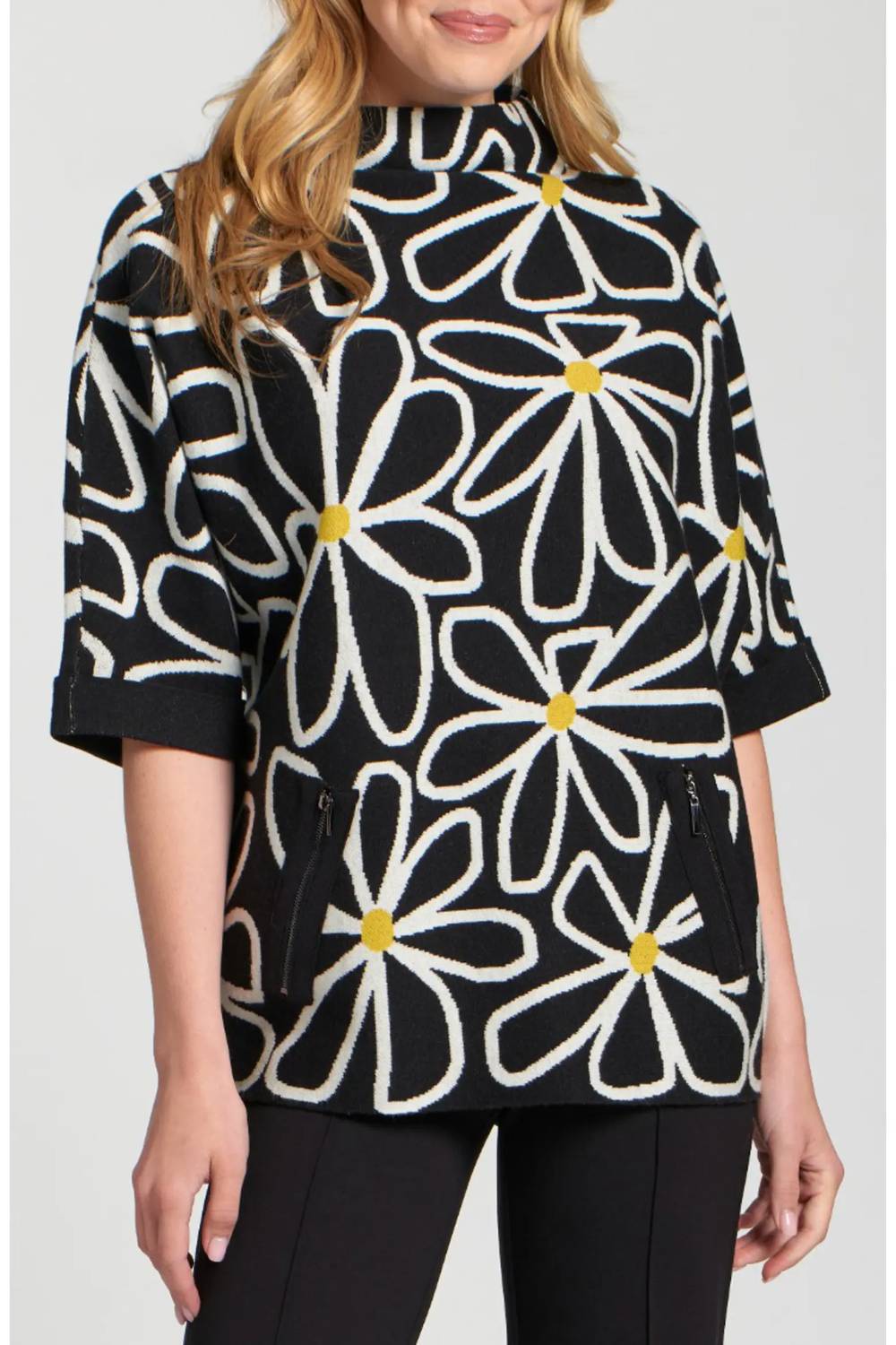 Apny - Whimsical Floral Sweater