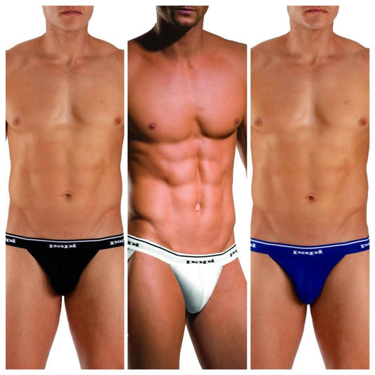 Papi - Men's 3 Pack Cotton Jockstrap