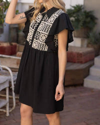 Voy - Ruffle Sleeve Dress