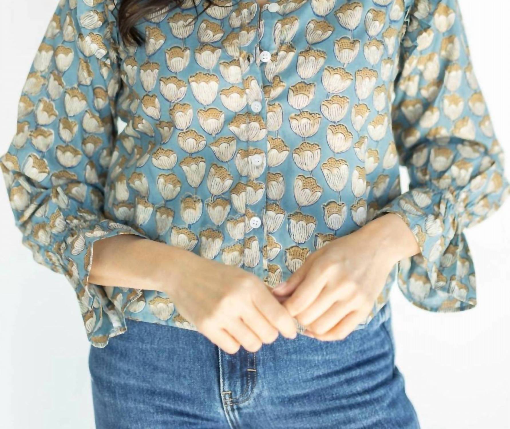 Victoria Dunn - Nora Long Sleeve Blouse