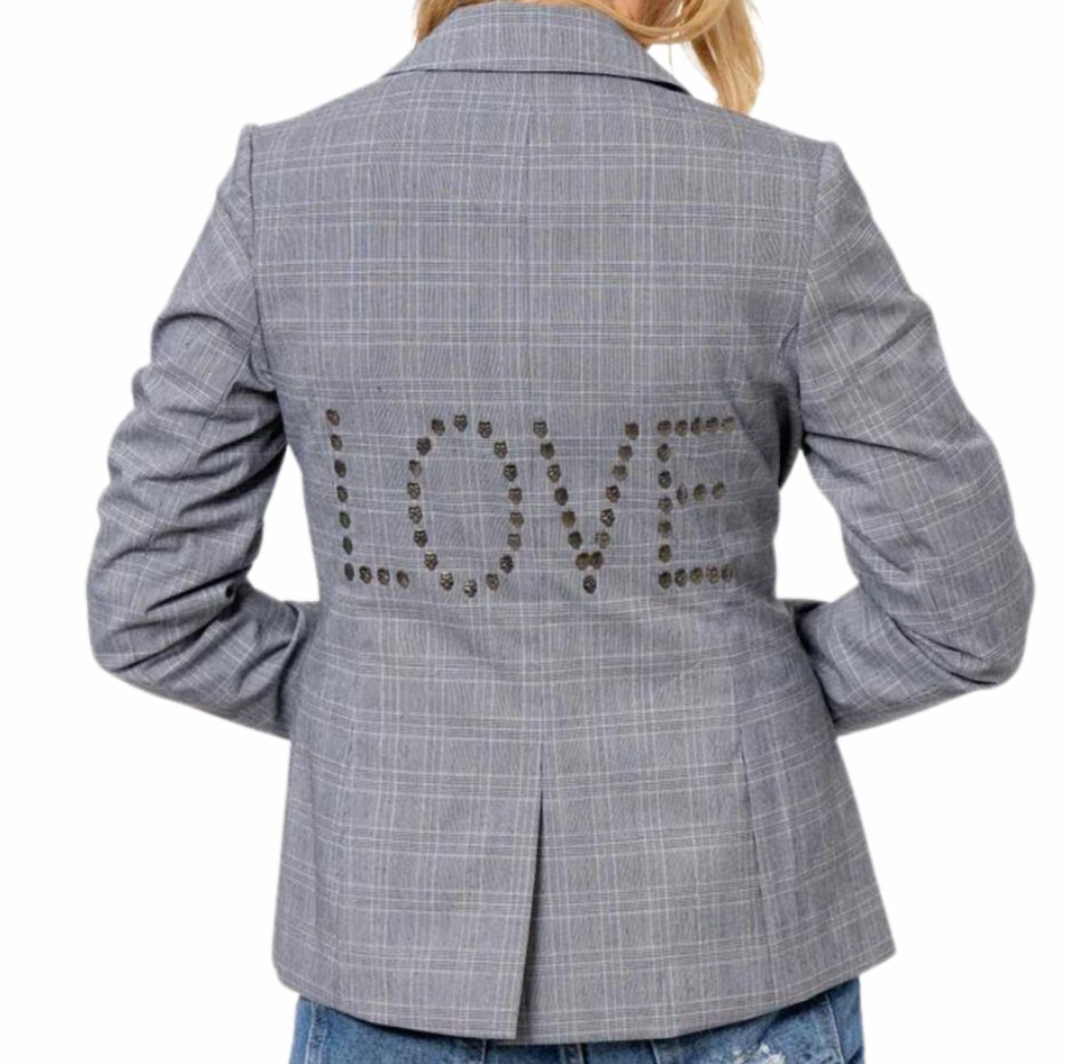 Hipchik - Women's Love Skull Blazer