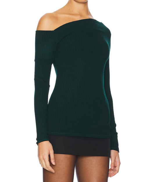 Michael Lauren - Mapels Long Sleeve One Shoulder Top