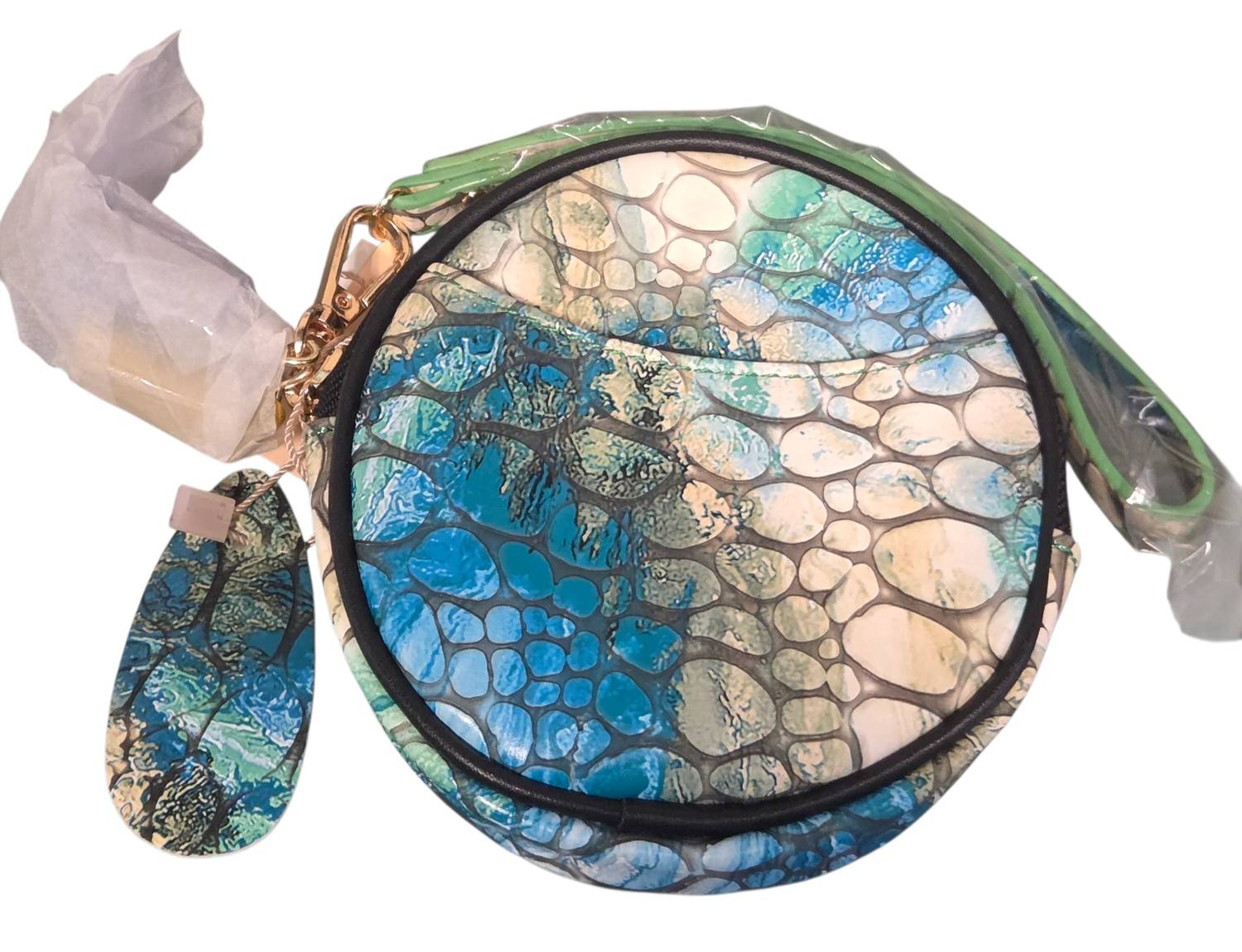 Fabienne Chapot - Francesca Croco Embossed Tassel Detailed Coin Purse