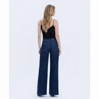 Vervet By Flying Monkey - Olivia Super High Rise Full Length Wide Jean