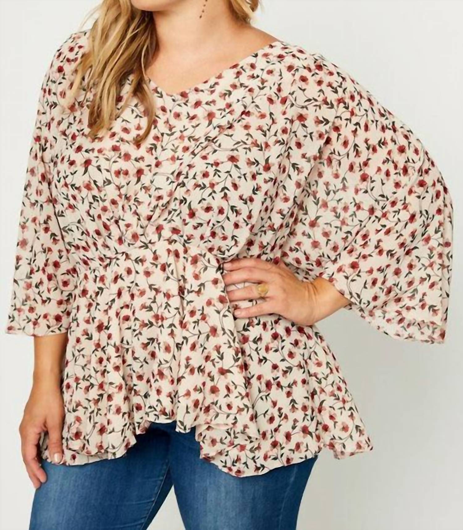 Hayden La - Floral Peplum Blouse