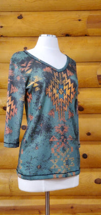 Liberty Wear - Women's Lolita 3/4 Sleeve V Neck Top