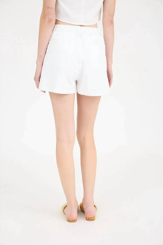 The Workshop - Kalene High-waist Front Pleat Shorts