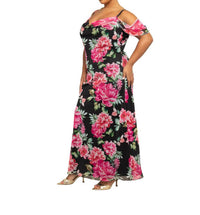 Fashion Szn Curve - Elegant Floral Maxi Dress