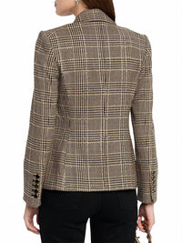Veronica Beard Kendryn Embellished Dickey Jacket in black multi - women's jacket - detail view