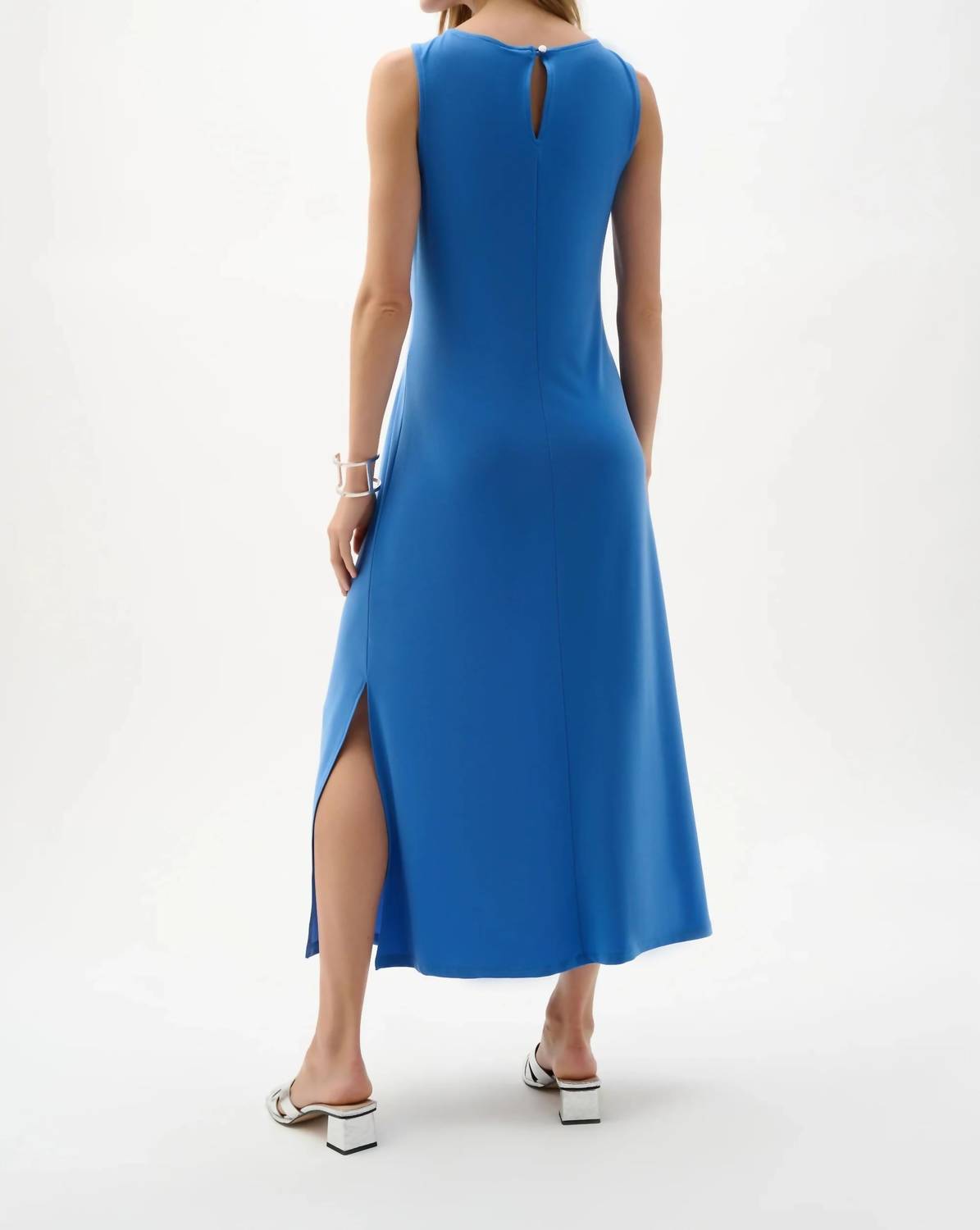 Joseph Ribkoff - Drape Side Slit Sleeveless Maxi Dress