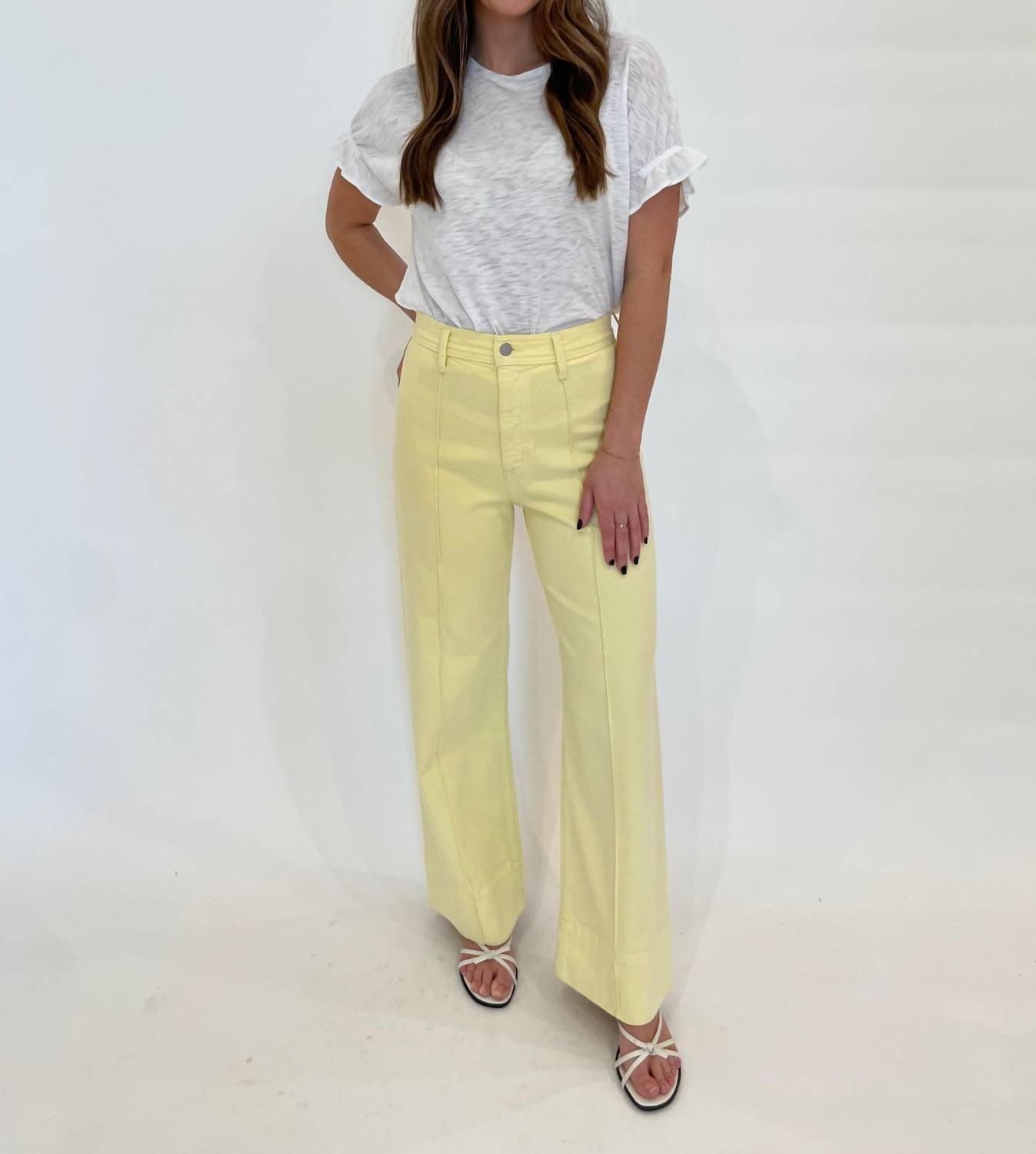 Goldie - Signature Slub Puff & Ruffle Sleeve Tee
