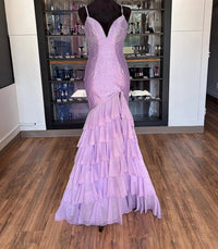 Sherri Hill - Women's Mermaid Spaghetti Straps Dress