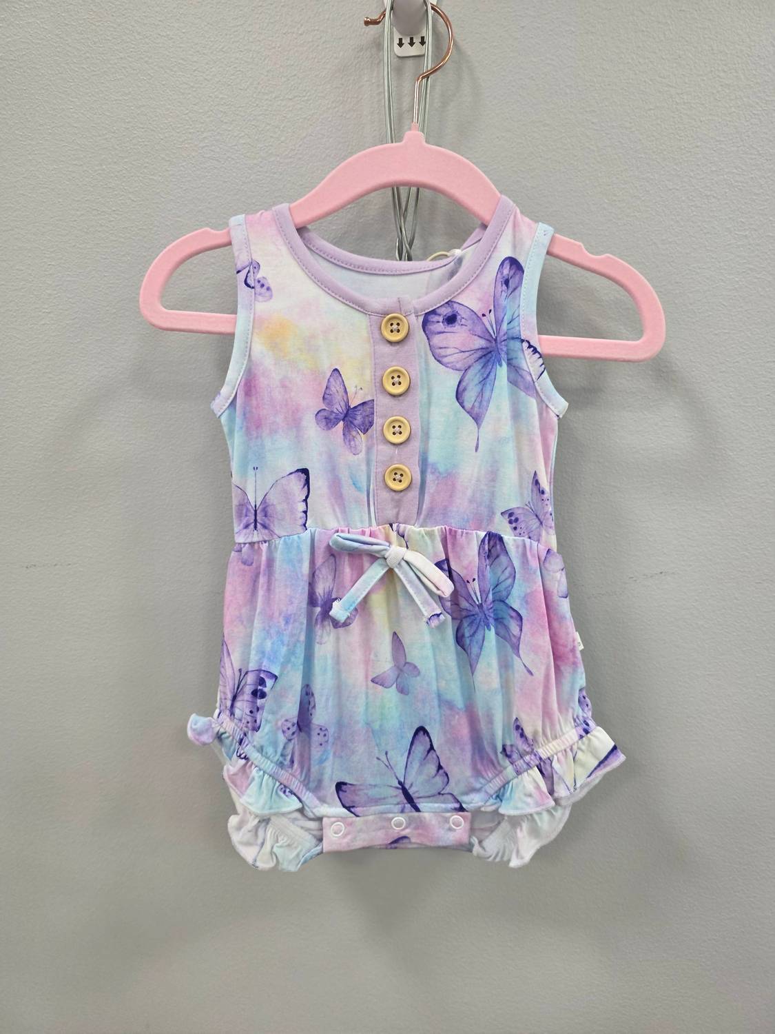 Charlies Project - Girl's Butterfly Wish Bamboo Bubble Romper