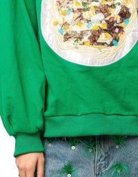 Queen Of Sparkles - Elf Spaghetti Long Sleeve Sweatshirt
