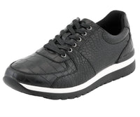 Sio Men's Maverick Croco Sneaker in black - men's sneaker