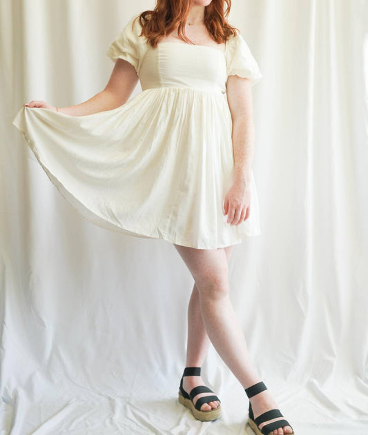 Linen Babydoll Dress