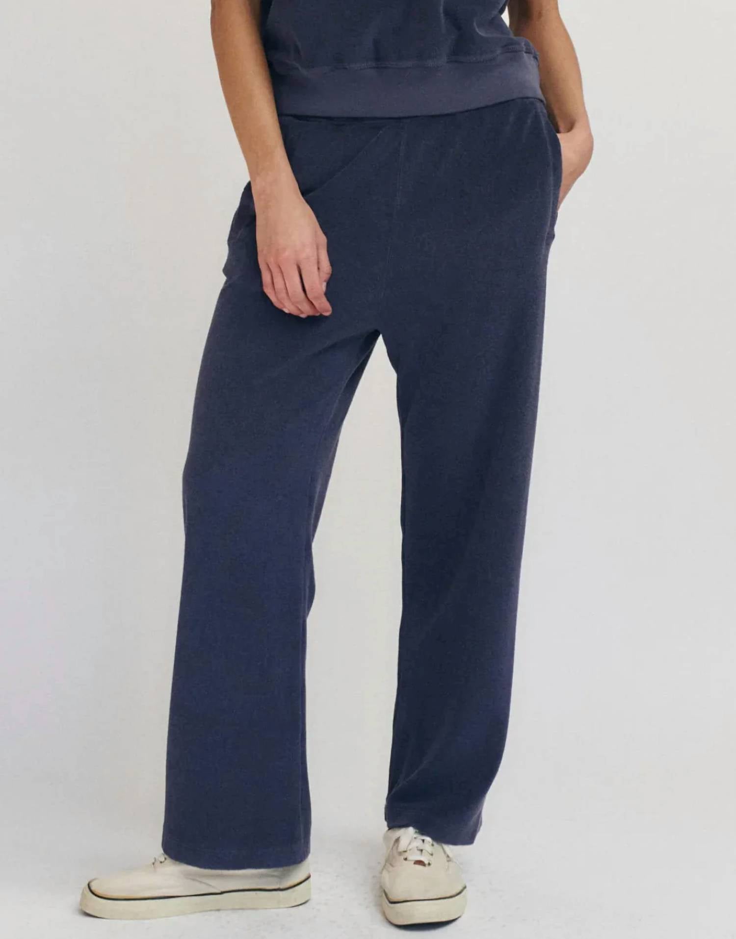 The Great. - Micro Terry Victory Straight Leg Sweatpants