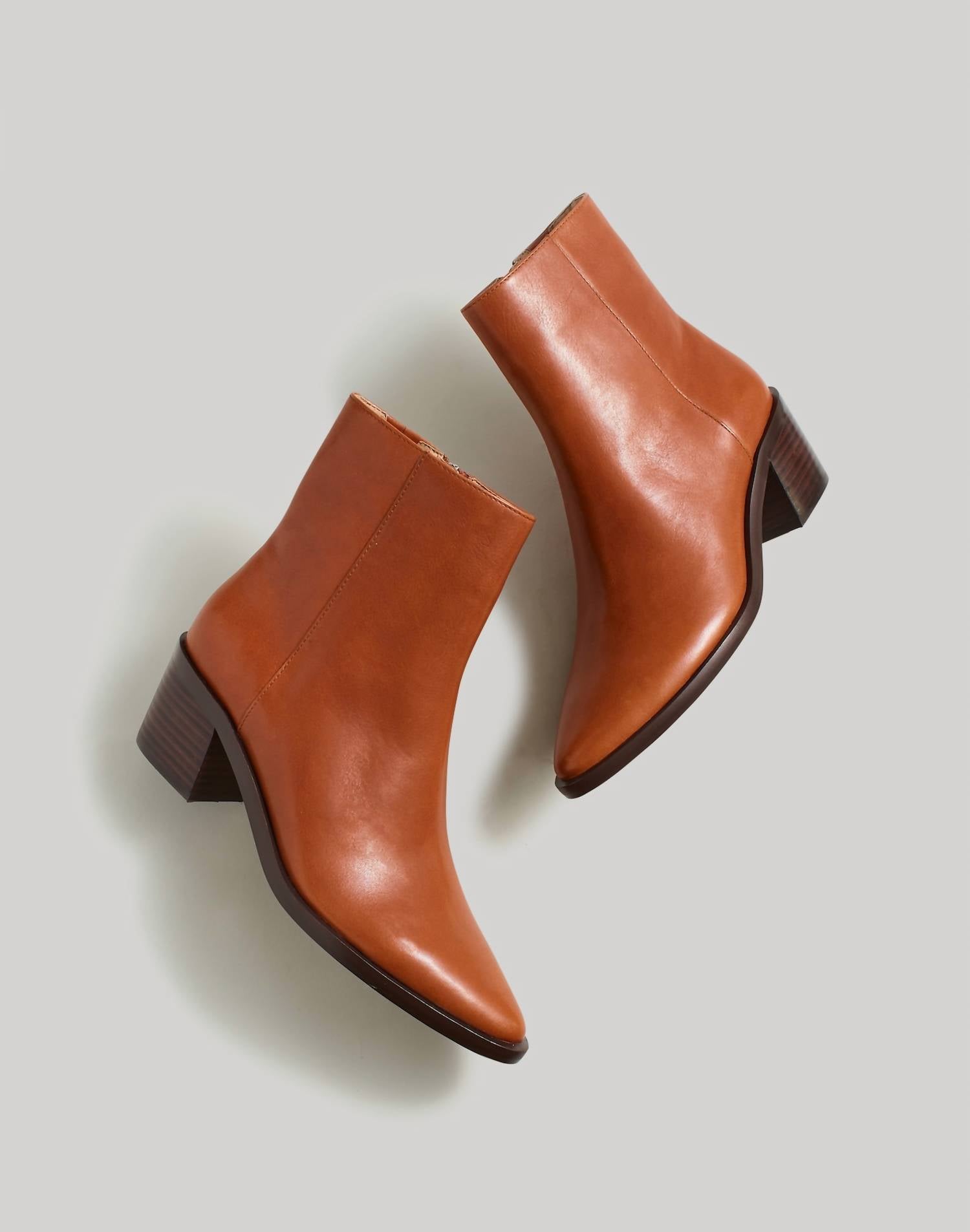Madewell Women's Darcy Ankle Boot in warm cinnamon - women's shoe - alternate view