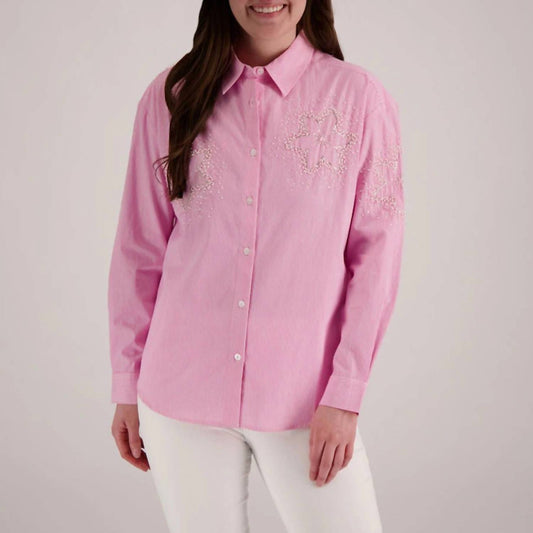 Elliott Lauren - Embellished Stripe Shirt