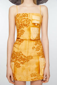 Acne Studios - Dua Tromp L'oeil Print Linen Minidress