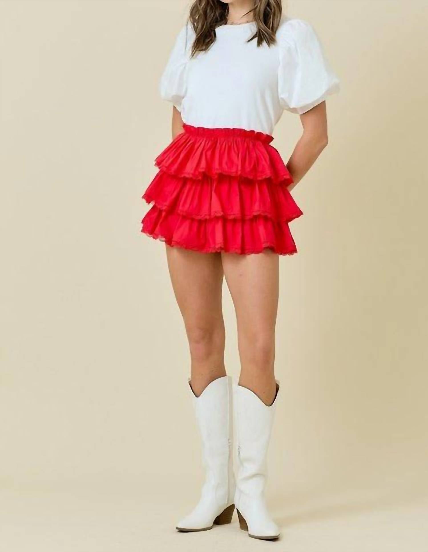 Day + Moon - Sydney Tiered Skort