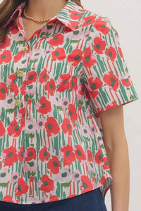 Entro - Kittridge Floral Blouse
