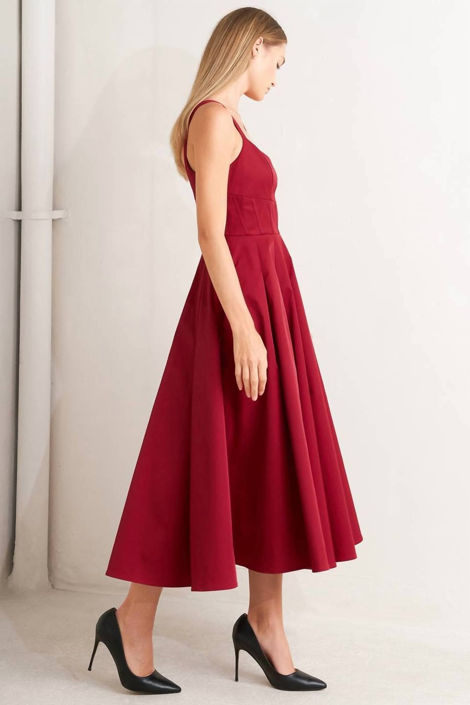 Flying Tomato - Woven Midi Dress