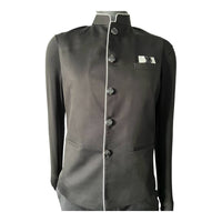 The Gray Crab - Men's Mandarin Collar Silk Vest