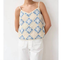 Raisonnel - Crochet Patchwork Cami Top