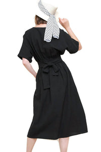 Umgee - Surplice Cotton Midi Dress