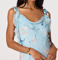 ASTR Women's Nissa Midi Dress in blue floral - women's dress - view 5