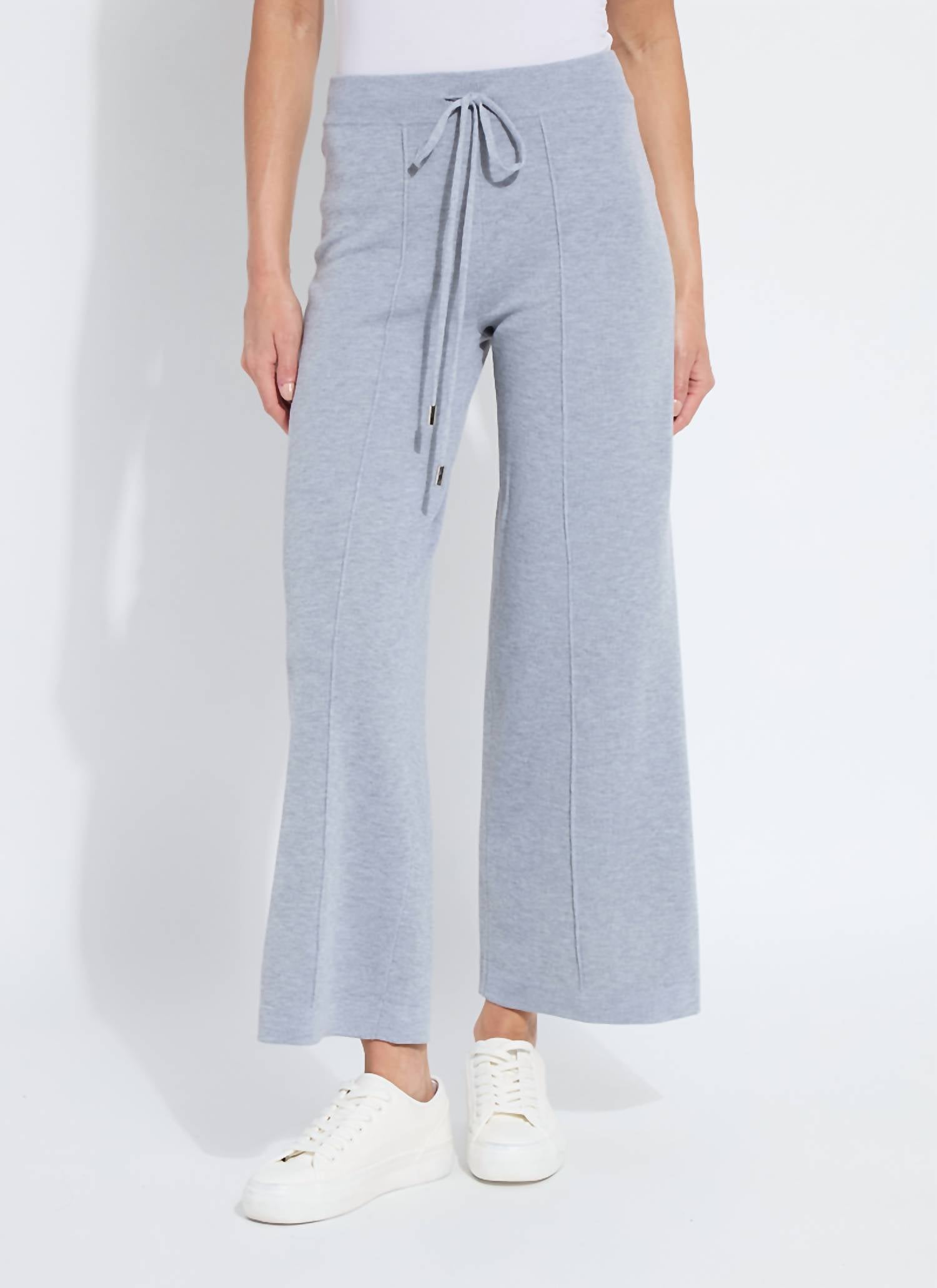 Lysse Violeta wide leg pant in grey mel - women's pants