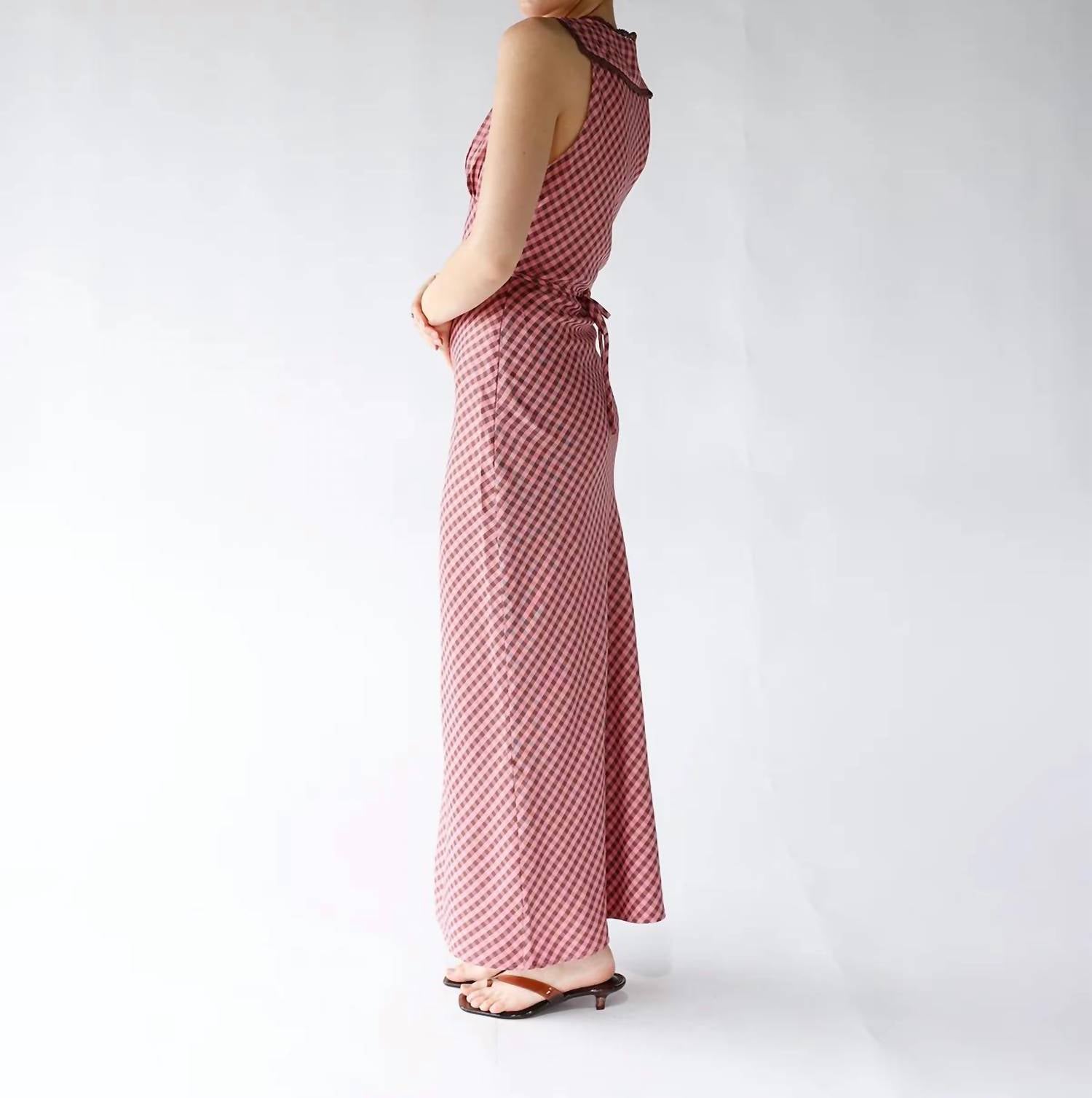 Pretty Garbage - Gingham Maxi Dress