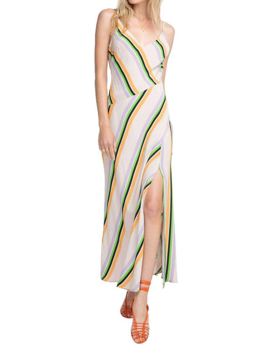 JESSI STRIPED MIDI DRESS