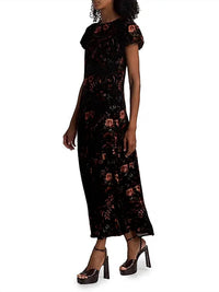 Cara Cara - Connie Crushed Velvet Midi-dress