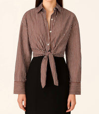 Ivy Coast - Augusta Cropped Button Down Top