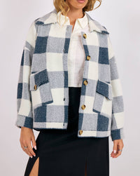 Sage The Label - Lola Buffalo Plaid Sweater Jacket