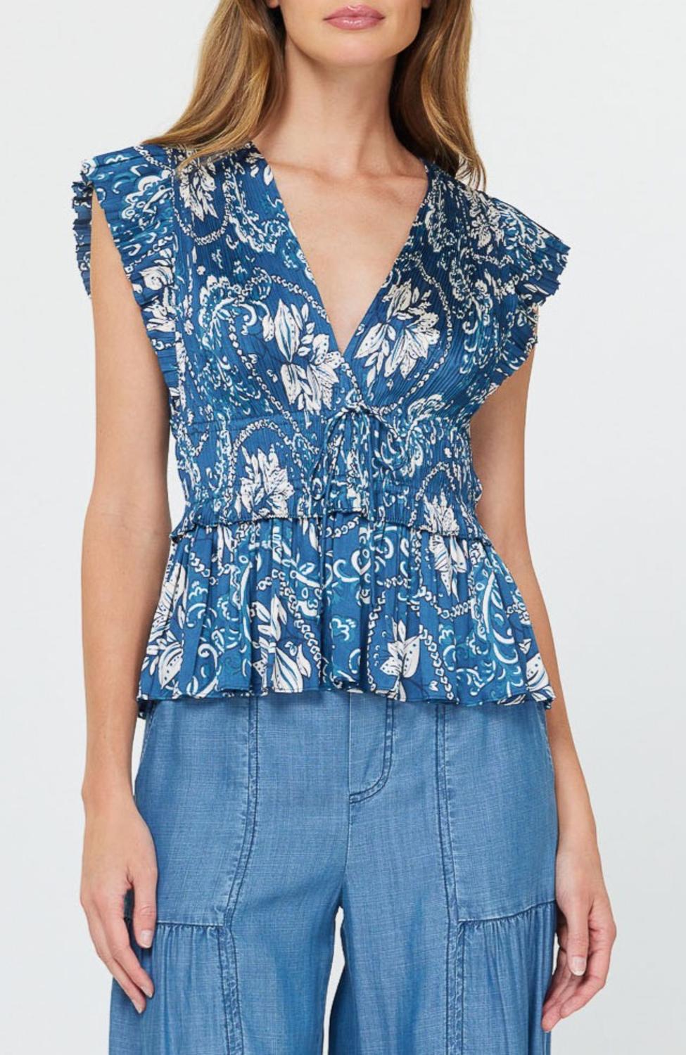 Current Air - Pleated Top