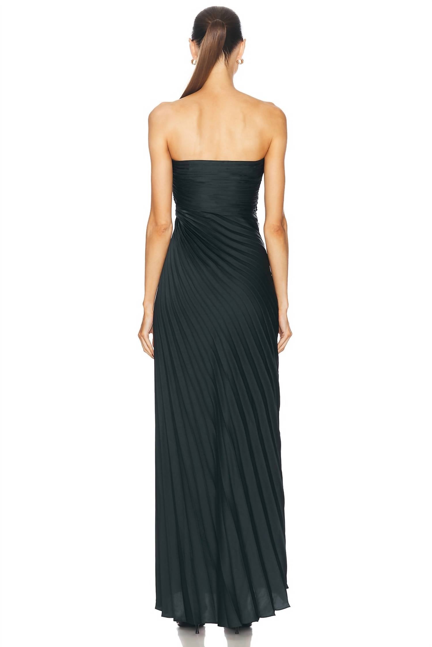 A.L.C. - Bianca Strapless Pleated Maxi Dress