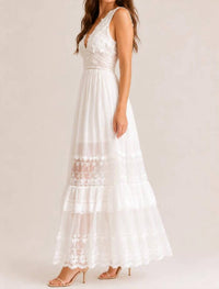 Fashion Concepts - Lace & Woven Maxi Dress