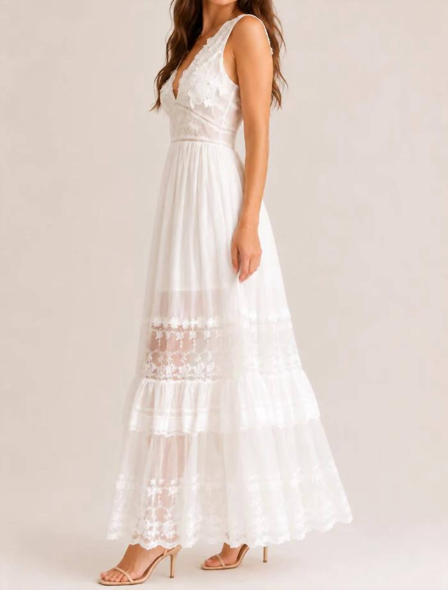Fashion Concepts - Lace & Woven Maxi Dress