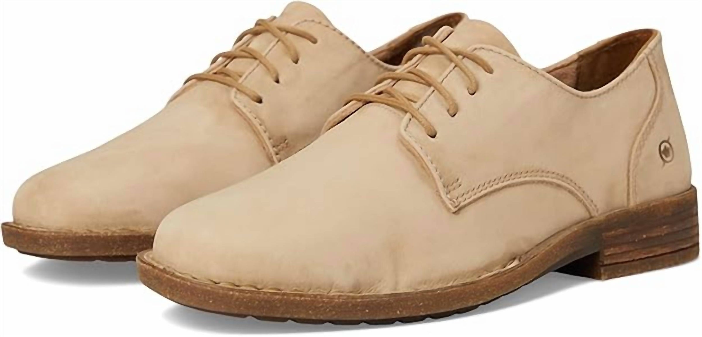 Born Men's Ryker Oxford Shoes in natural latte nubuck - men's shoe - alternate view