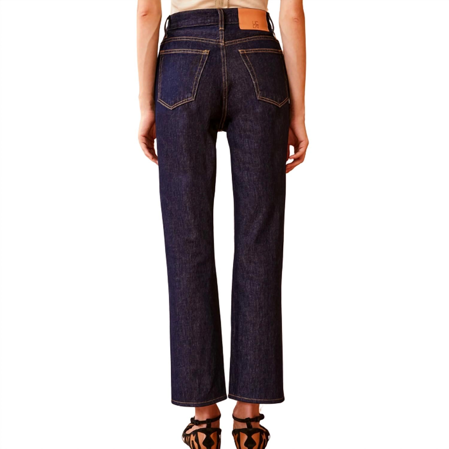 Ulla Johnson Women's The Cropped Agnes Jean in tigris - women's jeans - detail view