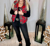 Bibi - Vintage Plaid Quilted Vest