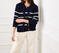 Karen Kane - Stripe Sweater Cardigan