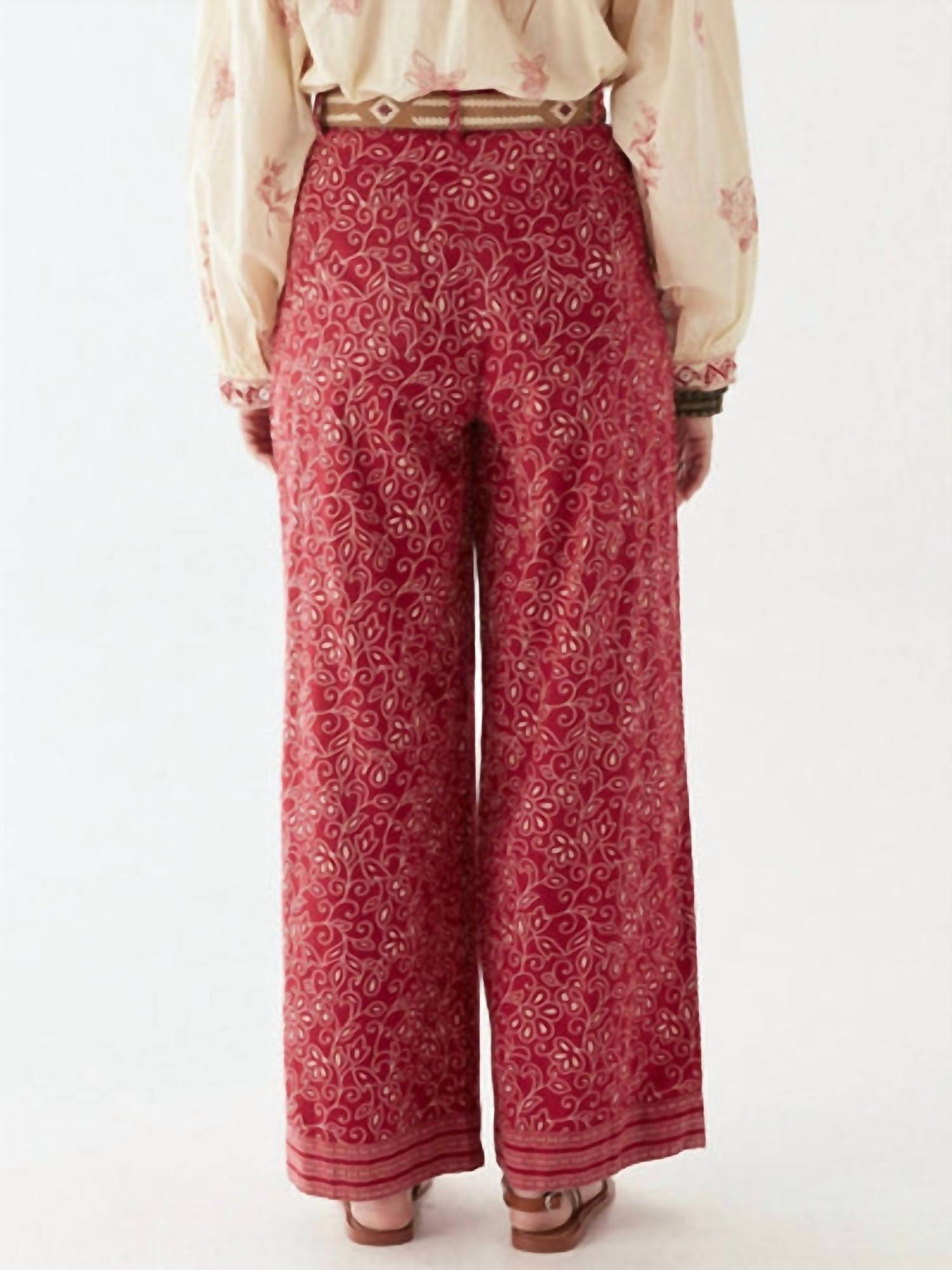Maison Hotel Bebo Pant in chili - women's pants - detail view
