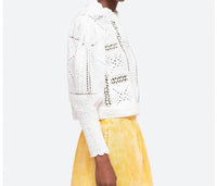 Sea - Corinne Crochet Long Sleeve Sweater