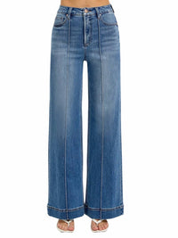 Risen - Perfect Fit Tummy Control High Rise Wide Leg Jeans