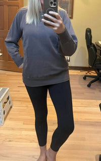 Zenana - Pigment Dyed French Terry Pullover Sweater