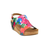 Corkys Footwear Women's Carley Wedge in multi - women's shoe - detail view